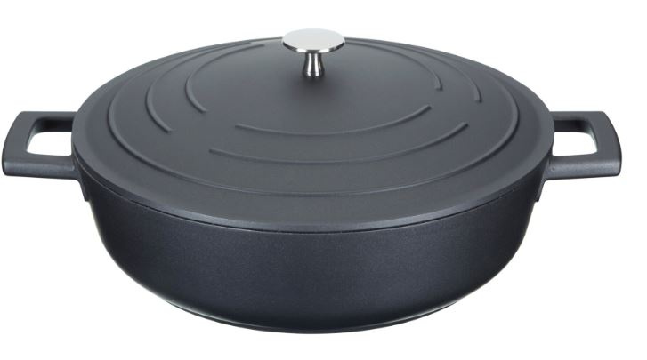masterclass_braadpan_4_liter_28_cm_aluminium_rvs_zwart_1011365_1643634502 braadpan 4 liter 28 cm aluminium/RVS zwart - Afbeelding 1
